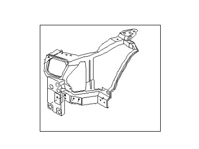 Nissan 62521-EV00A Support-Radiator Core,Side LH