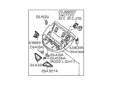 Nissan 26430-ZZ82A Lamp Assembly Map