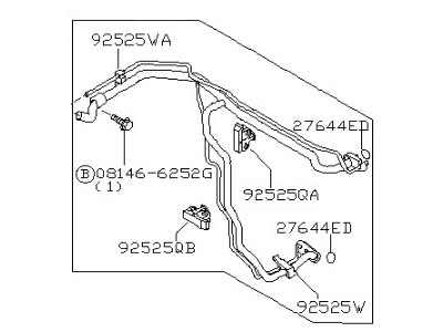 2006 Nissan Quest A/C Hose - 92471-ZF00B