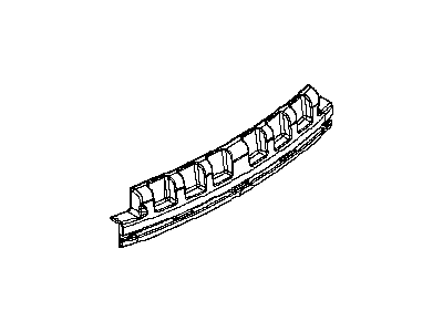 Nissan 85090-3YW0B Absorber Assy-Energy,Rear Bumper