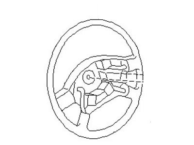 Nissan 48430-55G65 Steering Wheel Assembly W/O Pad