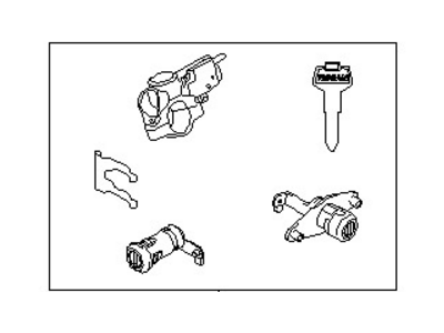 Nissan 99810-8B905 Key Set-Cylinder Lock