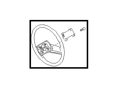 Nissan 48430-28E65 Steering Wheel Assembly W/O Pad