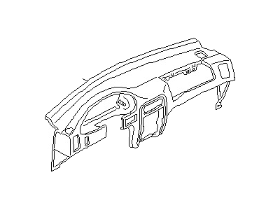 Nissan 68200-75P01 Panel & Pad Assy-Instrument