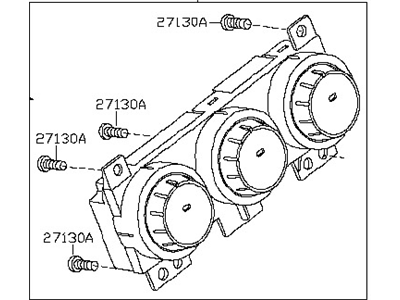 Nissan Sentra A/C Switch - 27510-ZT50A