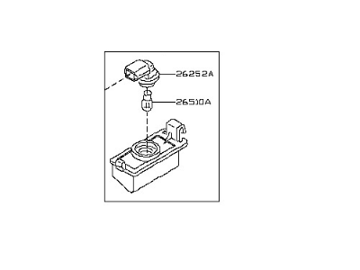 Nissan 26510-CD00B Lamp Licence