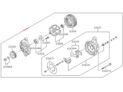 Nissan 23100-0P502 Alternator Assembly