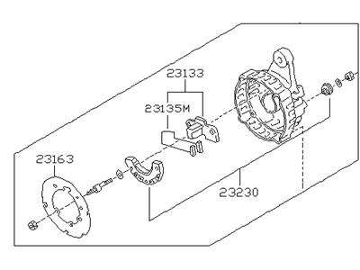 1991 Nissan 300ZX Alternator Case Kit - 23127-31P10