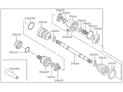 Nissan 39600-U7700 DRIVESHAFT