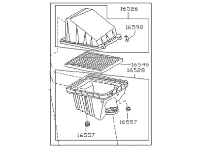 Nissan 16500-63Y02 Air Cleaner