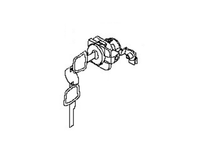 Nissan H0601-1AA1A Cylinder Set-Door Lock,LH