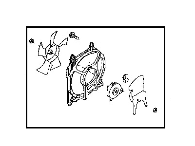 Nissan 92120-F4307 Fan & Motor Assy-Condenser