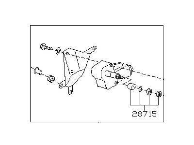 Nissan Quest Wiper Pivot - 28700-1B310