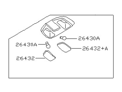 2004 Nissan Xterra Dome Light - 26430-9Z500