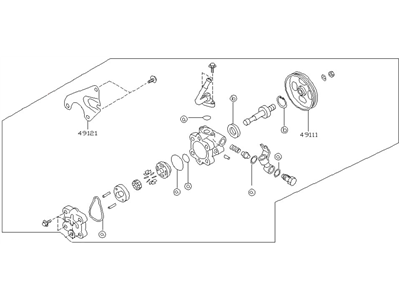 Nissan 49110-8J200 Pump Assy-Power Steering