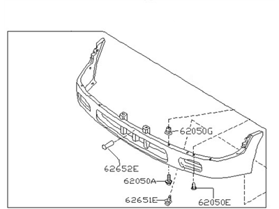 2001 Nissan Xterra Bumper - F2012-7Z025