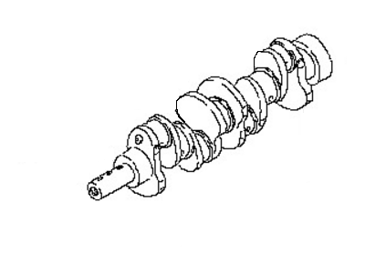 2014 Nissan Pathfinder Crankshaft - 12201-3KY0A