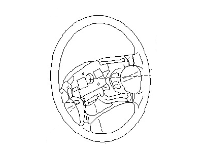 Nissan 48430-7B012 Steering Wheel Assembly W/O Pad