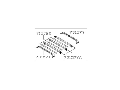 Nissan 73157-0W000 Cross Bar Assembly