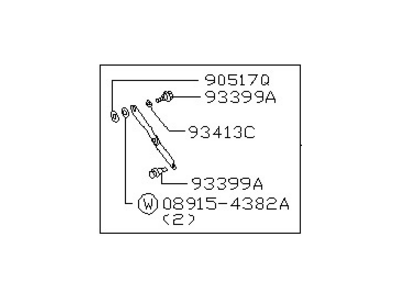 Nissan 90460-EZ00A Stay Assy-Rear Gate,RH