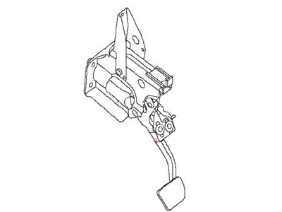 Nissan 46501-ET012 Pedal Assy-Brake W/Bracket