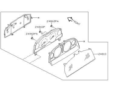 Nissan 24810-1Z311 Speedometer Instrument Cluster