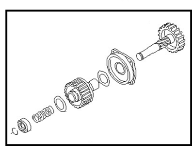 1989 Nissan Maxima Starter Drive - 23312-26V00