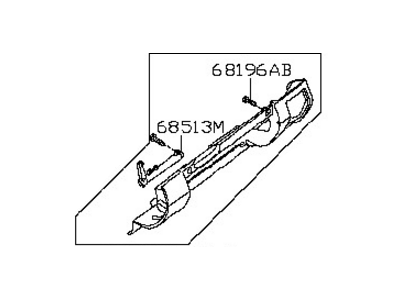 Nissan 68108-EA10D Panel-Instrument Lower, Assist