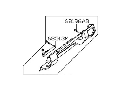 Nissan 68108-EA100 Panel-Instrument Lower, Assist