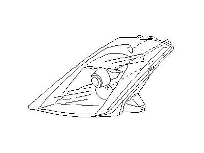 Nissan 26025-CD000 Headlamp Housing Assembly, Passenger Side