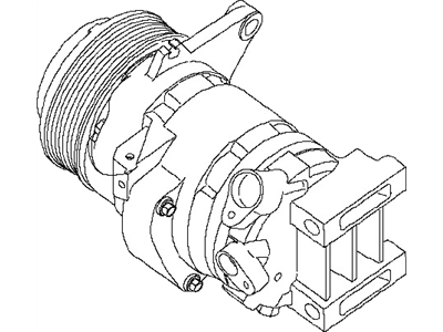 Nissan 92600-3JV0A Compressor Assy-Cooler