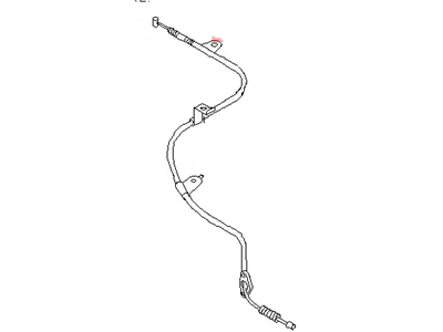 Nissan 36531-0E500 Cable Assy-Brake,Rear LH