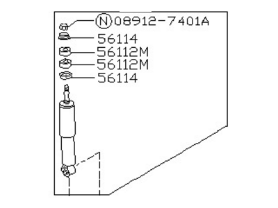 Nissan 56110-S4325 ABSORBER Kit Shock