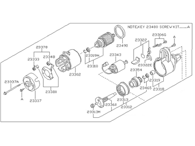 Nissan Pulsar NX Starter Motor - 23300-84A11