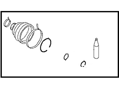 Nissan C9741-1KD0A Repair Kit - Dust Boot, Rear Drive Shaft