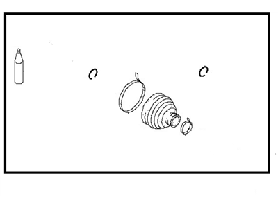 Nissan C9B41-1FA0B Repair Kit Dust Boot Outer
