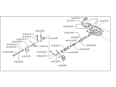 1989 Nissan Van Throttle Body - 16110-17C05