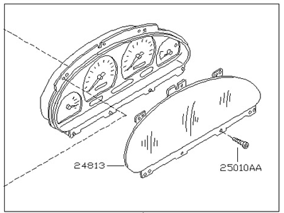 2000 Nissan Quest Speedometer - 24810-2Z300