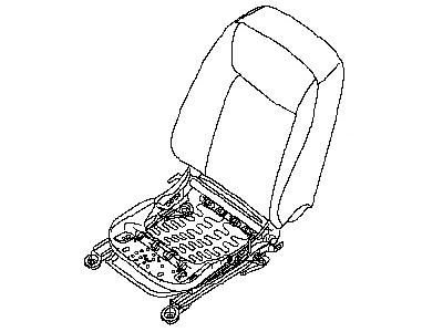 Nissan 87104-3NF1B Frame & ADJUSTER Ass-Front Seat RH