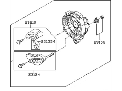 Nissan Alternator Case Kit - 23127-JK01A