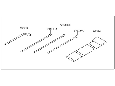 Nissan 99501-EZ00A Tool Set-STNDRD