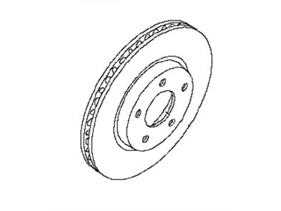 Nissan 40206-3TA0B Rotor Disc Brake Front