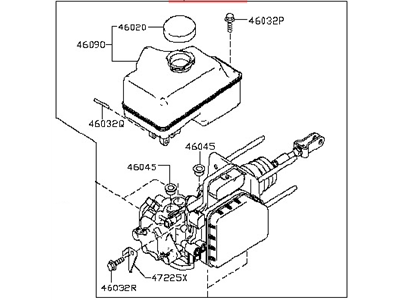 2017 Nissan NV Brake Master Cylinder - 46010-1PB1A