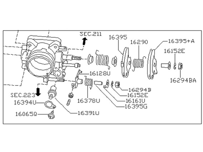 Nissan 16119-4TR0A Throttle Body