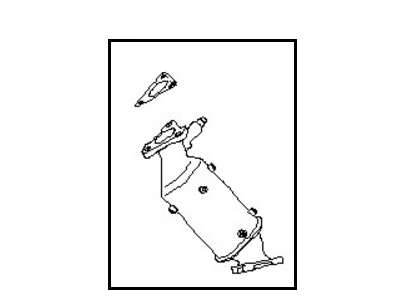 1999 Nissan Frontier Catalytic Converter - 208A0-4S025