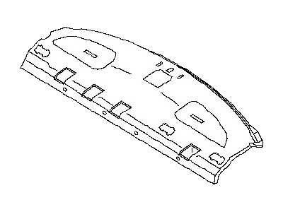 Nissan 79910-ZX05C FINISHER - Rear Parcel Shelf