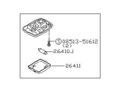 Nissan 26410-9E010 Lamp Assembly-Room