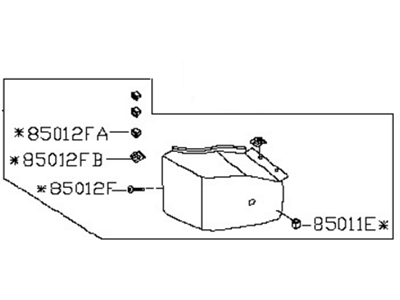 Nissan 85025-7S020 Rear Bumper Fascia, Left