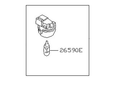 Nissan 26470-9E000 Lamp Assembly - Trunk Room