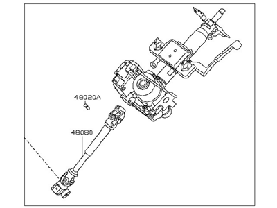 Nissan 48810-9AM0B Column-Steering Tilt